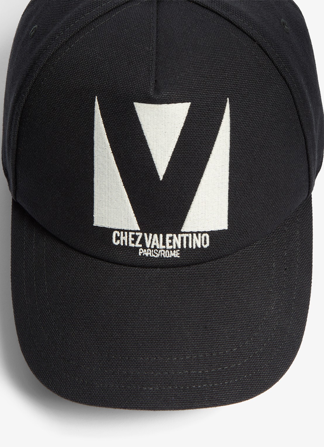 Valentino Garavani Pet met logoborduring - detail 4 zwart