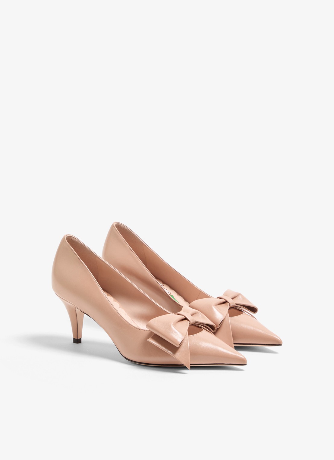 Valentino Garavani Pump van leer - detail 4 beige