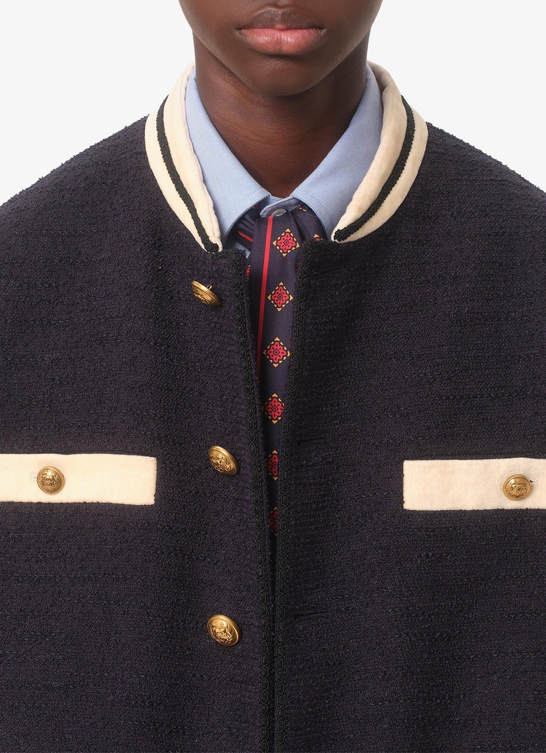 Valentino Garavani Regular fit overhemd met borstzak - detail 6 lichtblauw