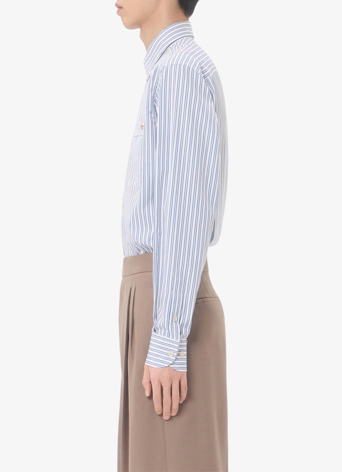 Valentino Garavani Regular fit overhemd met streepprint en borstzak - detail 2 blauw