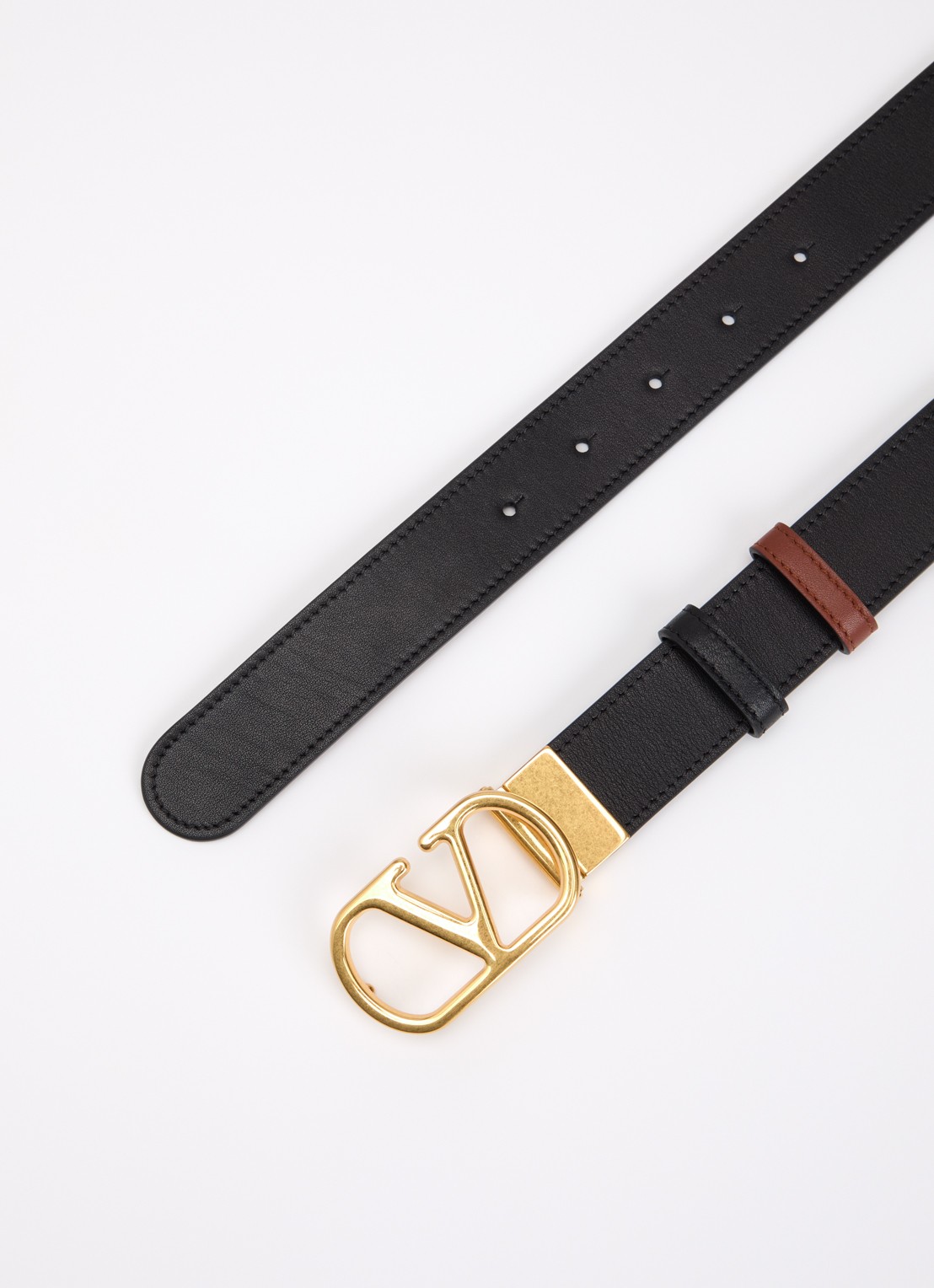 Valentino Garavani Reversible riem van kalfsleer - detail 2 camel