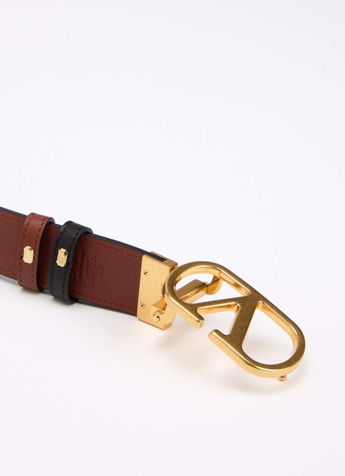 Valentino Garavani Reversible riem van kalfsleer - detail 3 camel