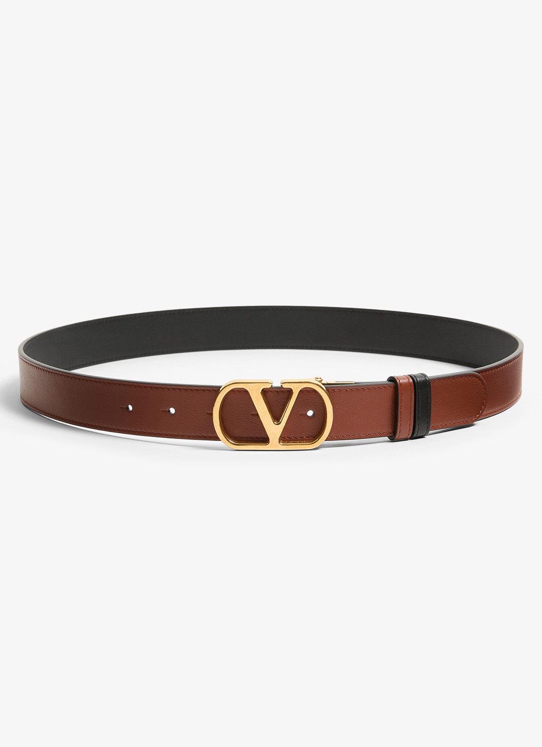 Valentino Garavani Reversible riem van kalfsleer - detail 3 bruin