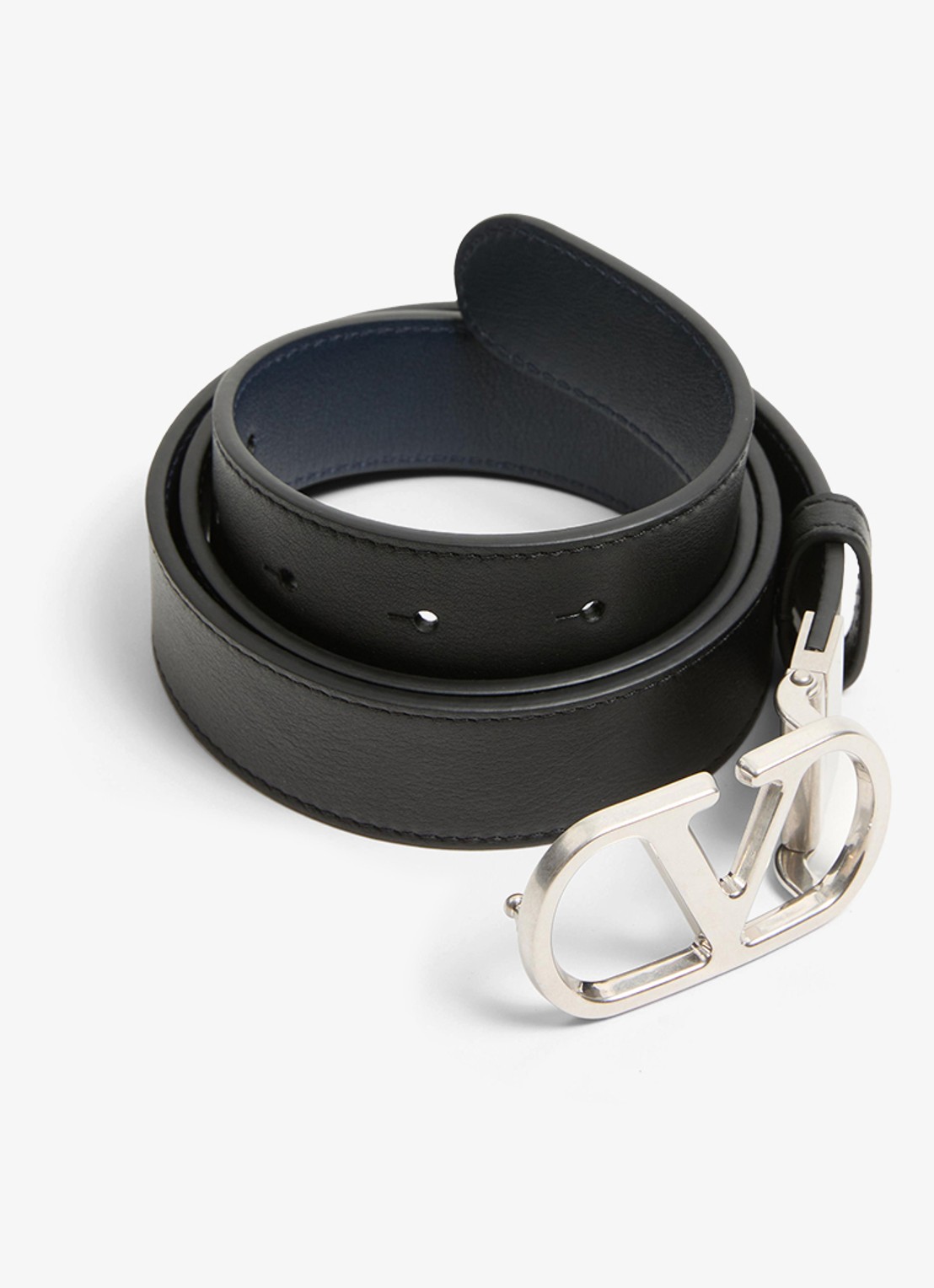 Valentino Garavani Reversible riem van kalfsleer - detail 5 zwart