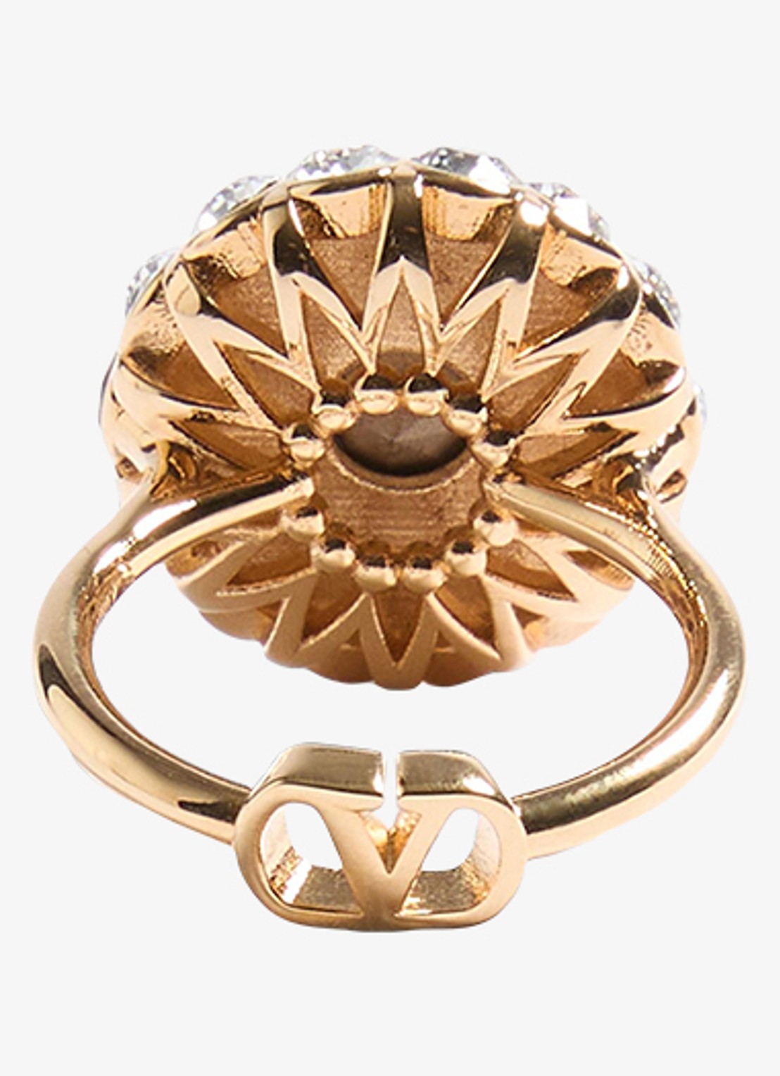 Valentino Garavani Ring met kristal - detail 3 blauw