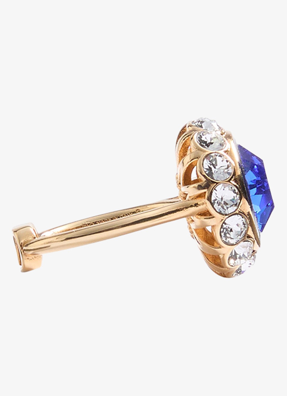 Valentino Garavani Ring met kristal - detail 4 blauw
