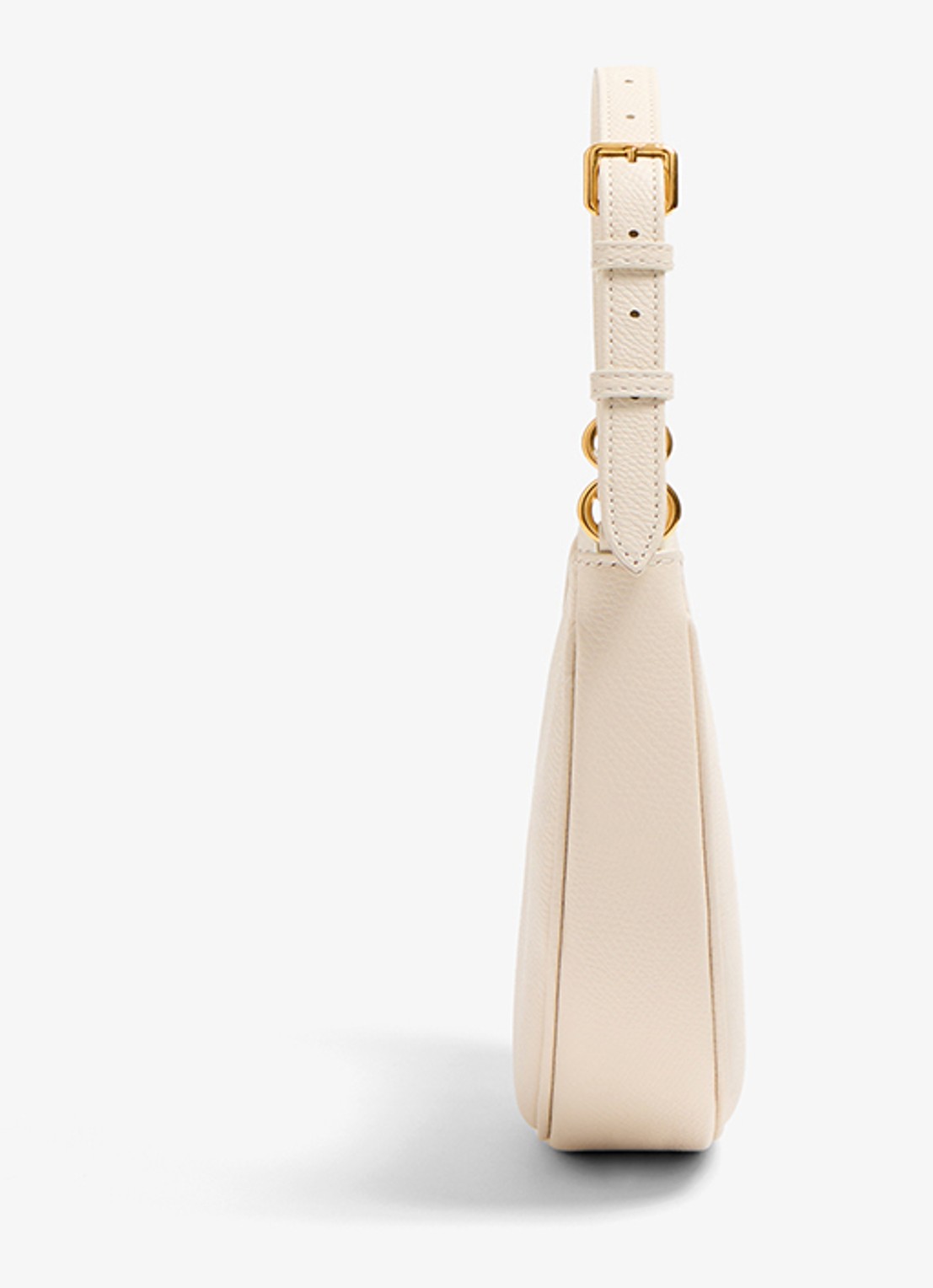 Valentino Garavani Schoudertas van kalfsleer - detail creme