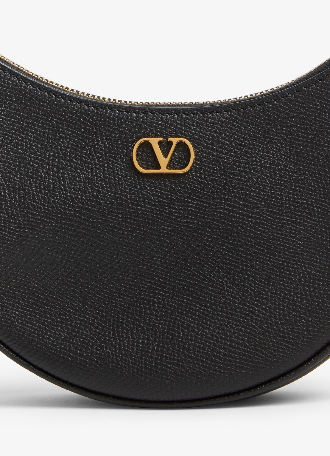 Valentino Garavani Schoudertas van kalfsleer - detail 4 zwart
