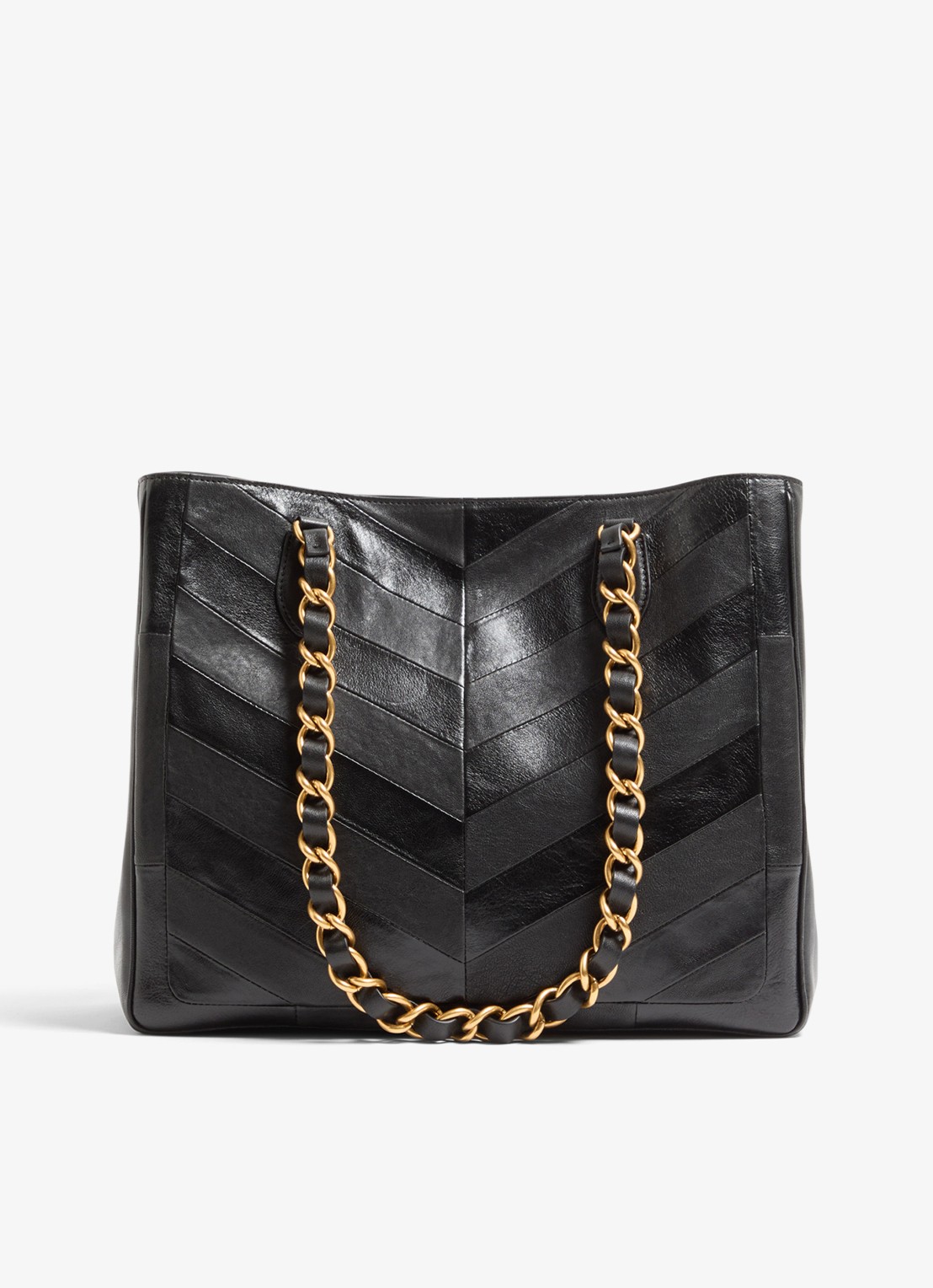 Valentino Garavani Shopper van lamsleer - achterkant zwart