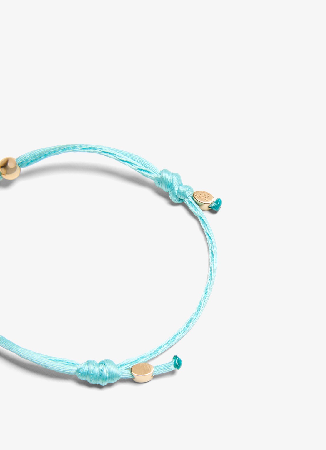 Valentino Garavani Signature armband met logo - detail 5 turquoise