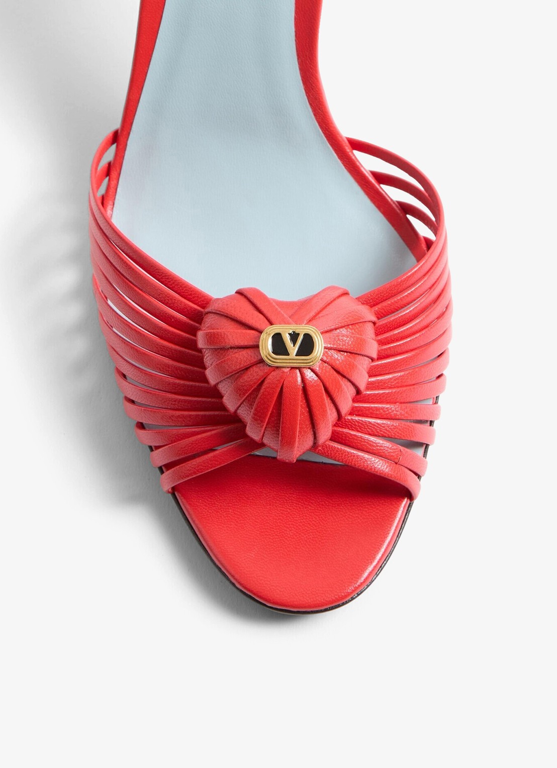 Valentino Garavani Slingback van geitenleer - detail 6 rood