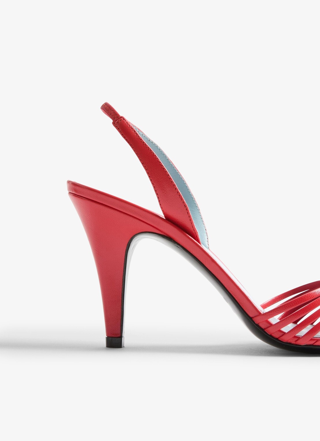Valentino Garavani Slingback van geitenleer - detail 7 rood