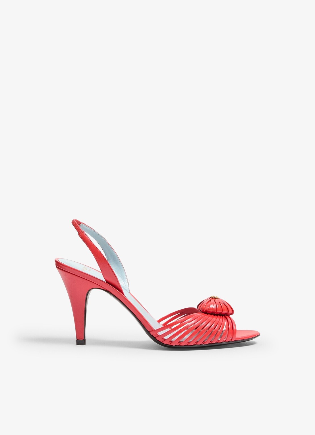 Valentino Garavani Slingback van geitenleer - voorkant rood