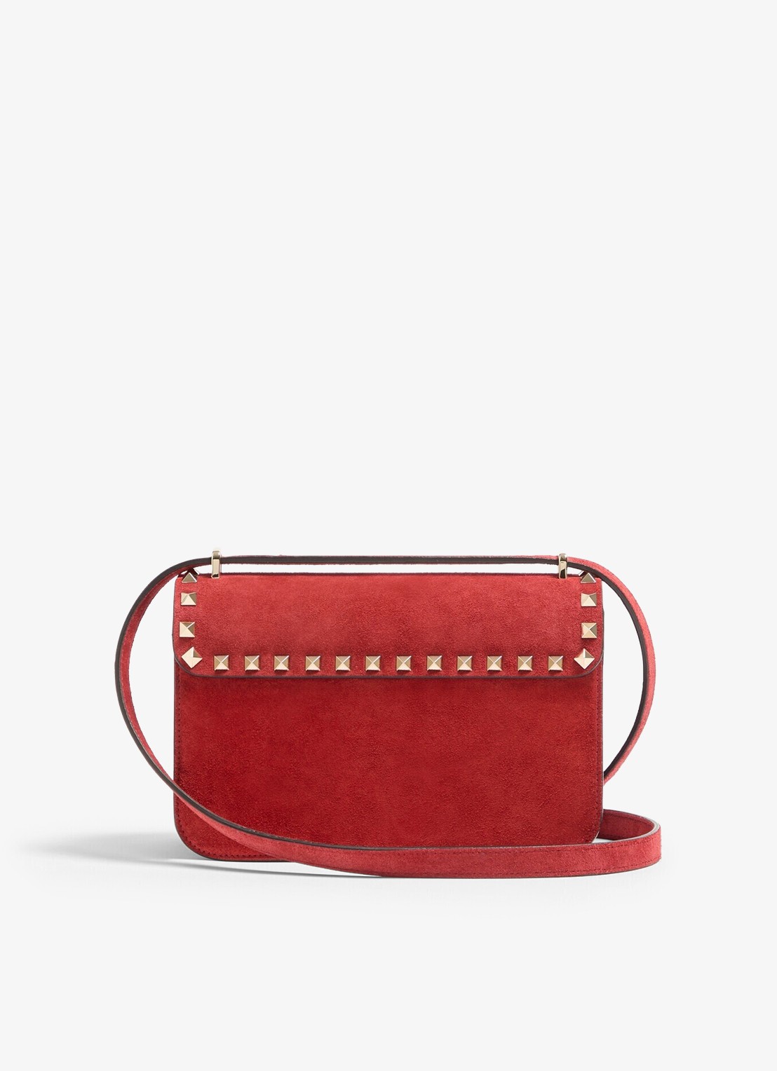 Valentino Garavani Small crossbodytas van lamssuède - achterkant 6 rood