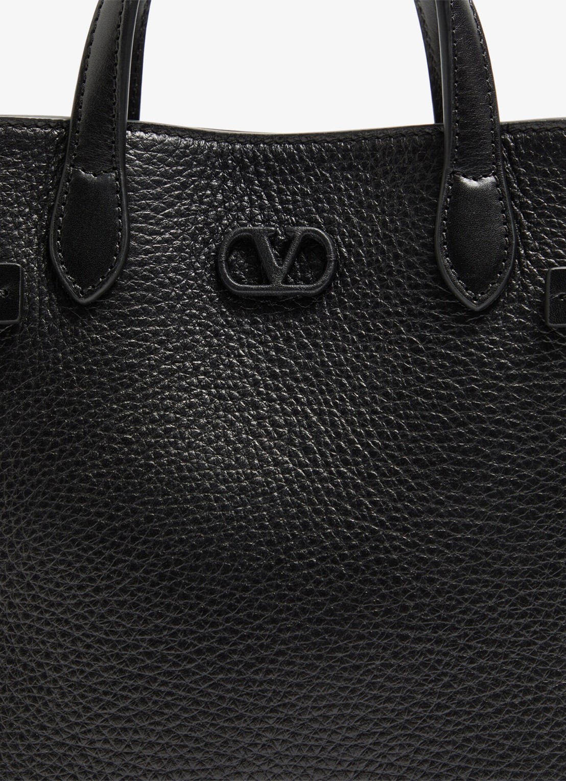 Valentino Garavani Small handtas van kalfsleer - detail 5 zwart