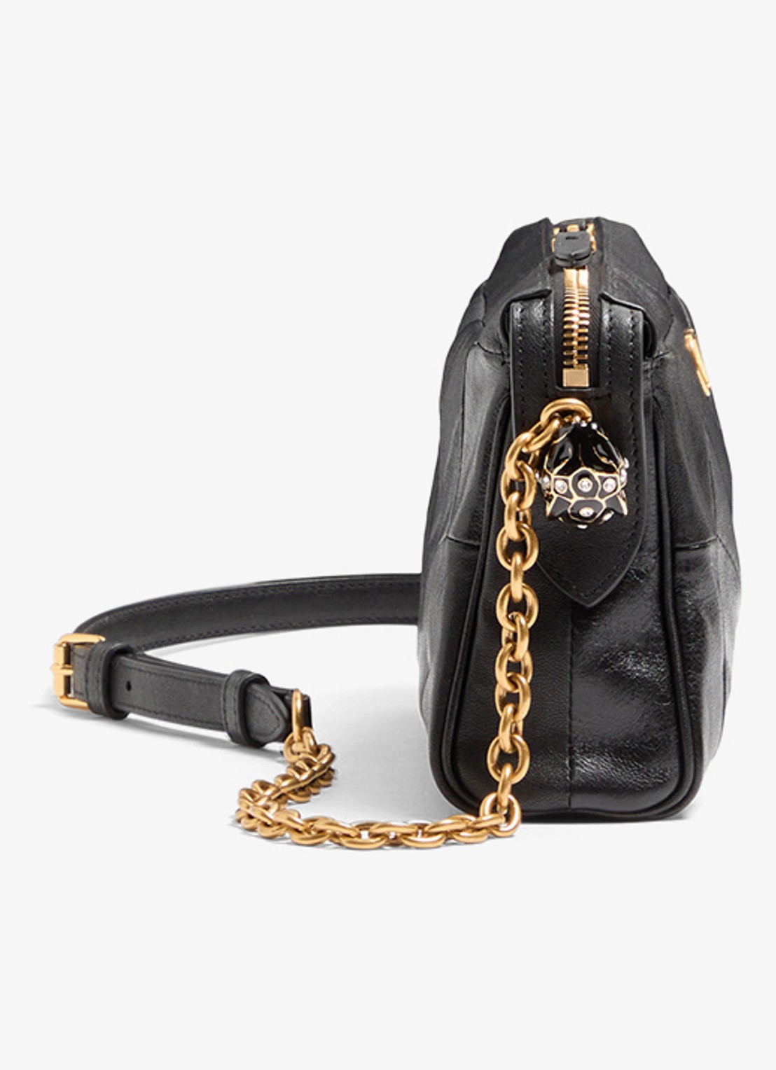 Valentino Garavani Small schoudertas van lamsleer - detail 3 zwart