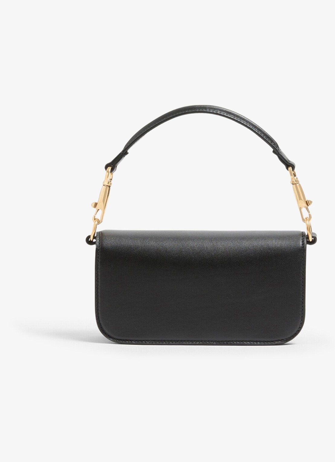 Valentino Garavani Small schoudertas van lamsleer - achterkant 6 zwart