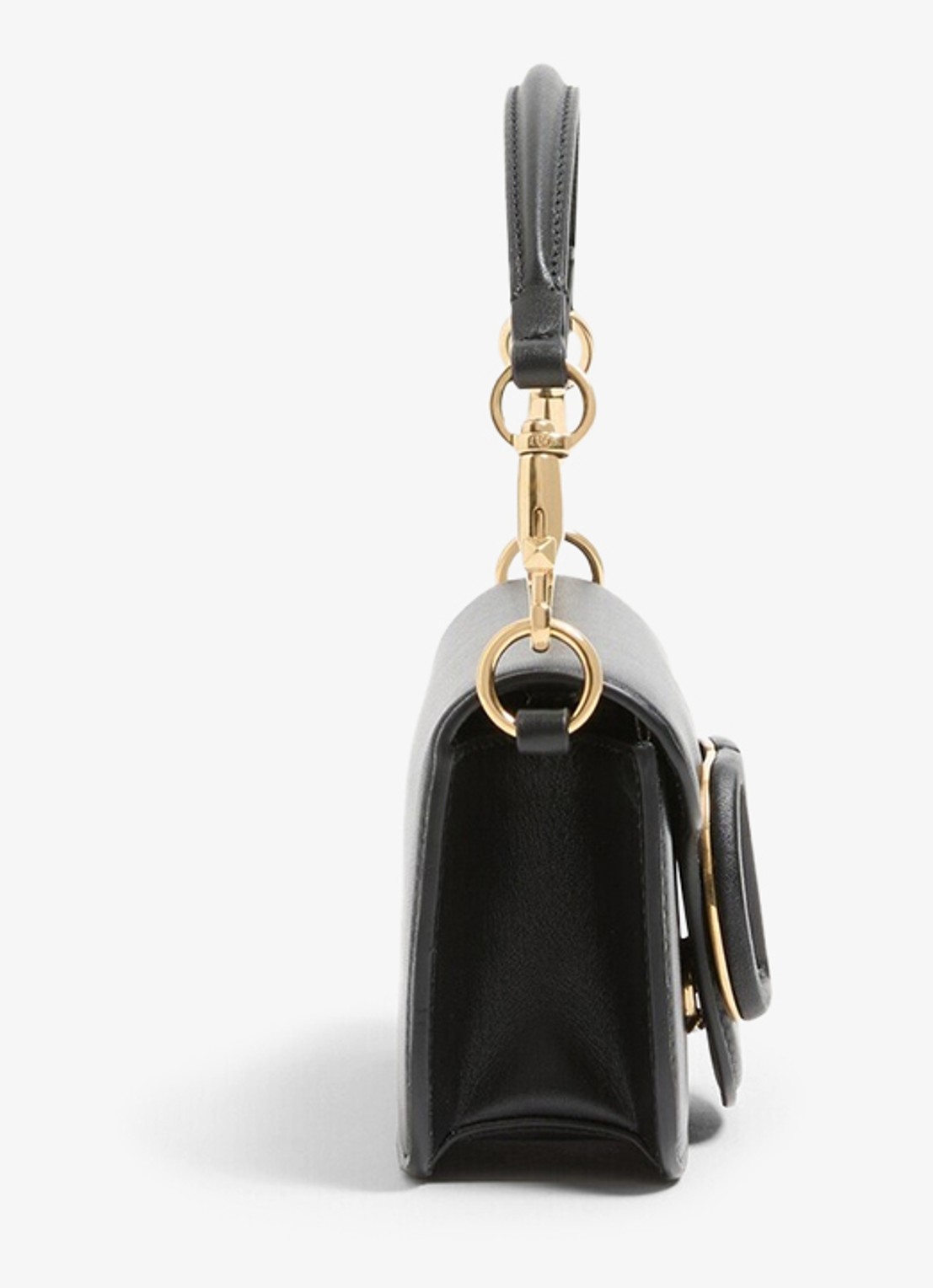Valentino Garavani Small schoudertas van lamsleer - detail 3 zwart