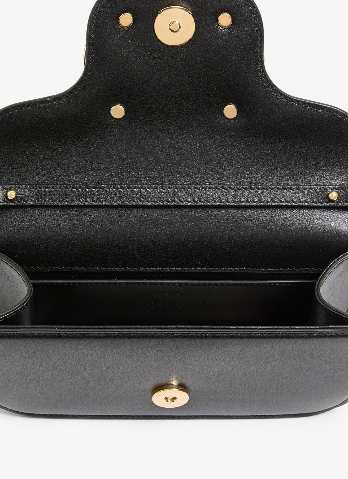 Valentino Garavani Small schoudertas van lamsleer - detail 4 zwart