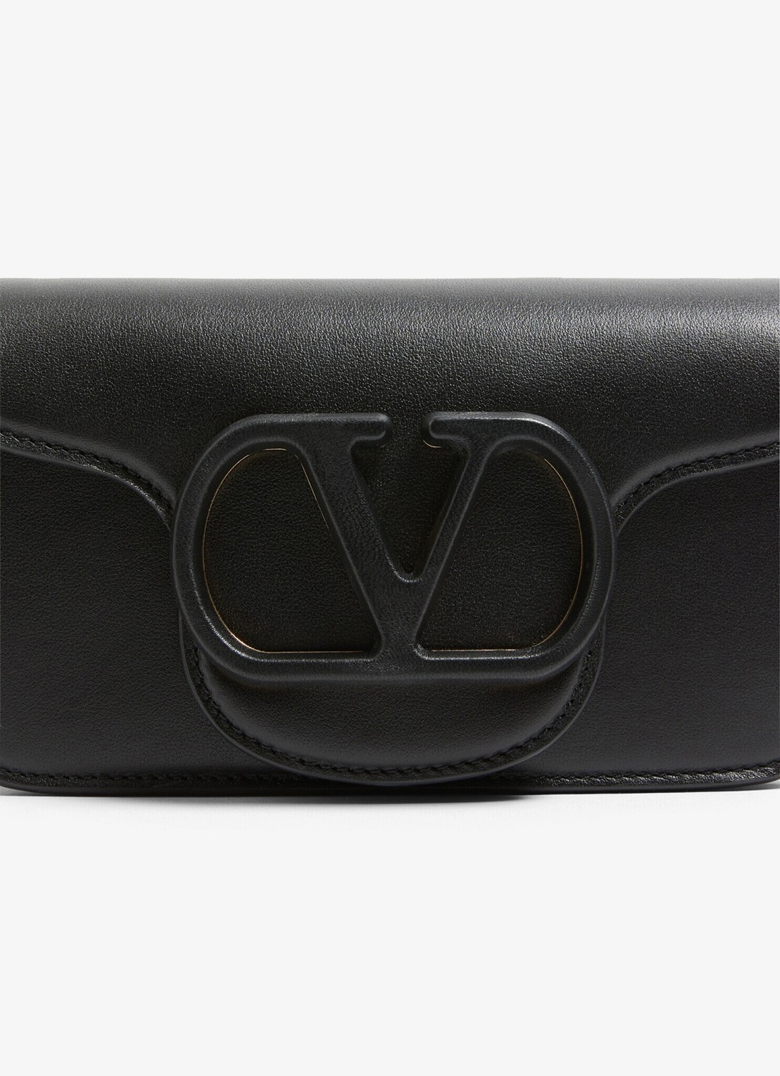Valentino Garavani Small schoudertas van lamsleer - detail 5 zwart