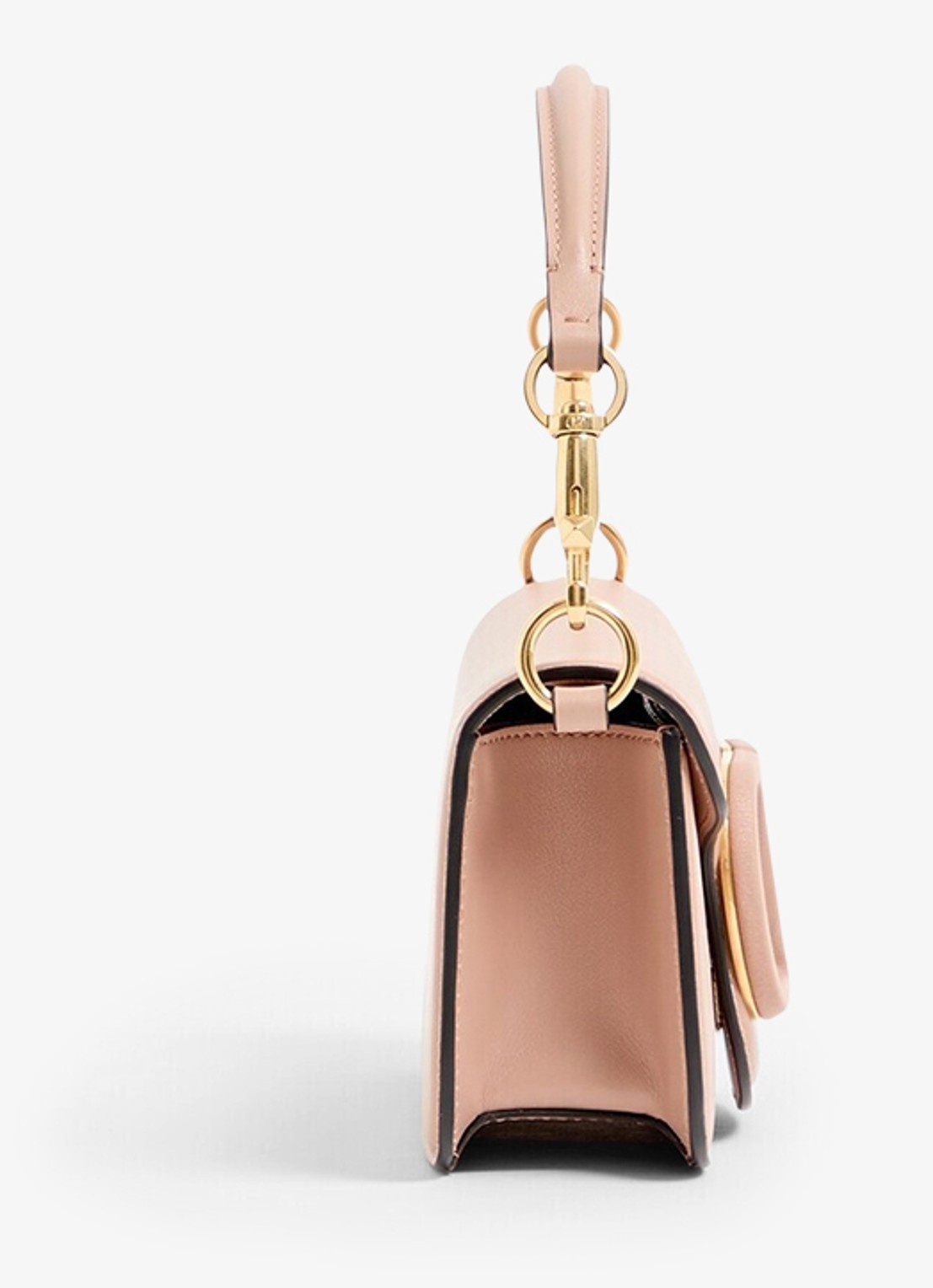 Valentino Garavani Small schoudertas van lamsleer - detail 2 roze
