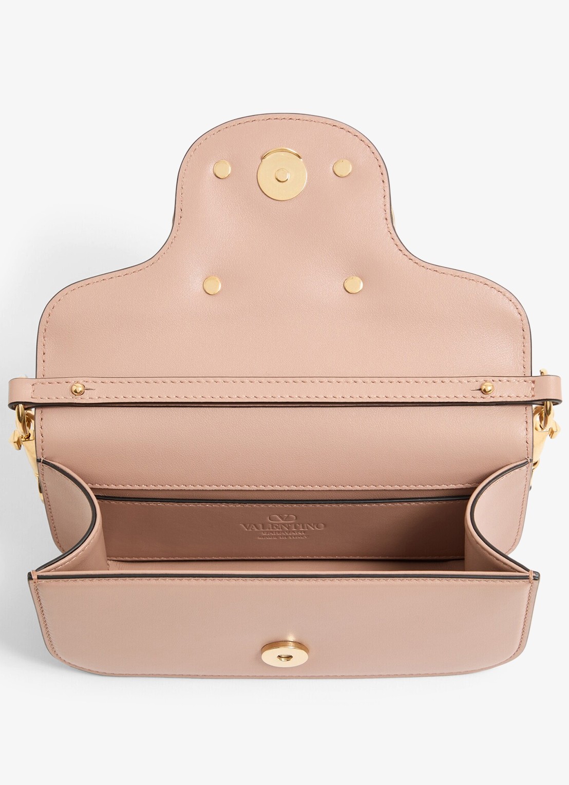 Valentino Garavani Small schoudertas van lamsleer - detail 3 roze