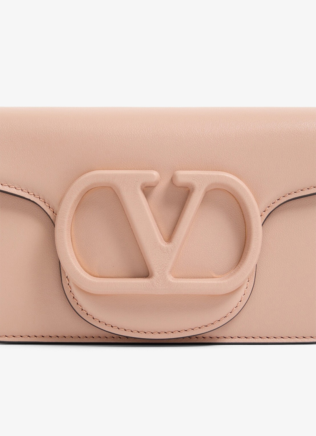 Valentino Garavani Small schoudertas van lamsleer - detail 4 roze