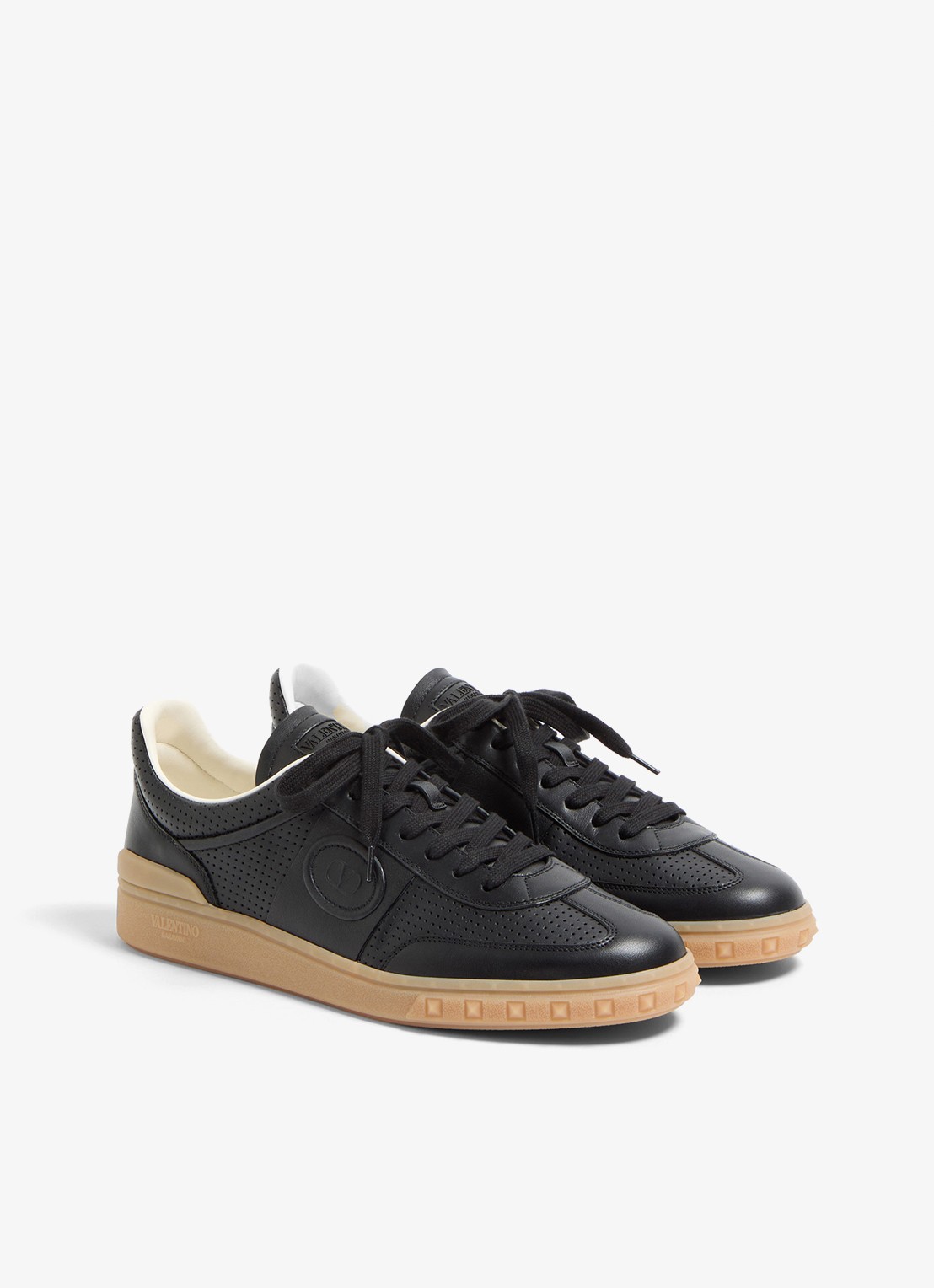 Valentino Garavani Sneaker van kalfsleer - detail 4 zwart