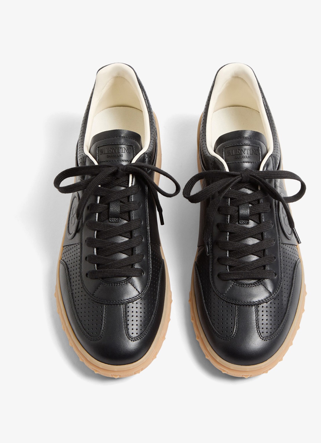 Valentino Garavani Sneaker van kalfsleer - detail 5 zwart