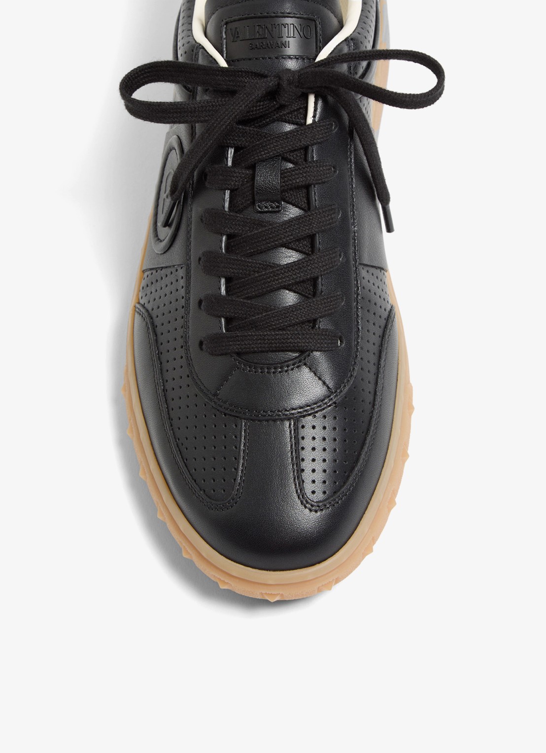 Valentino Garavani Sneaker van kalfsleer - detail 6 zwart