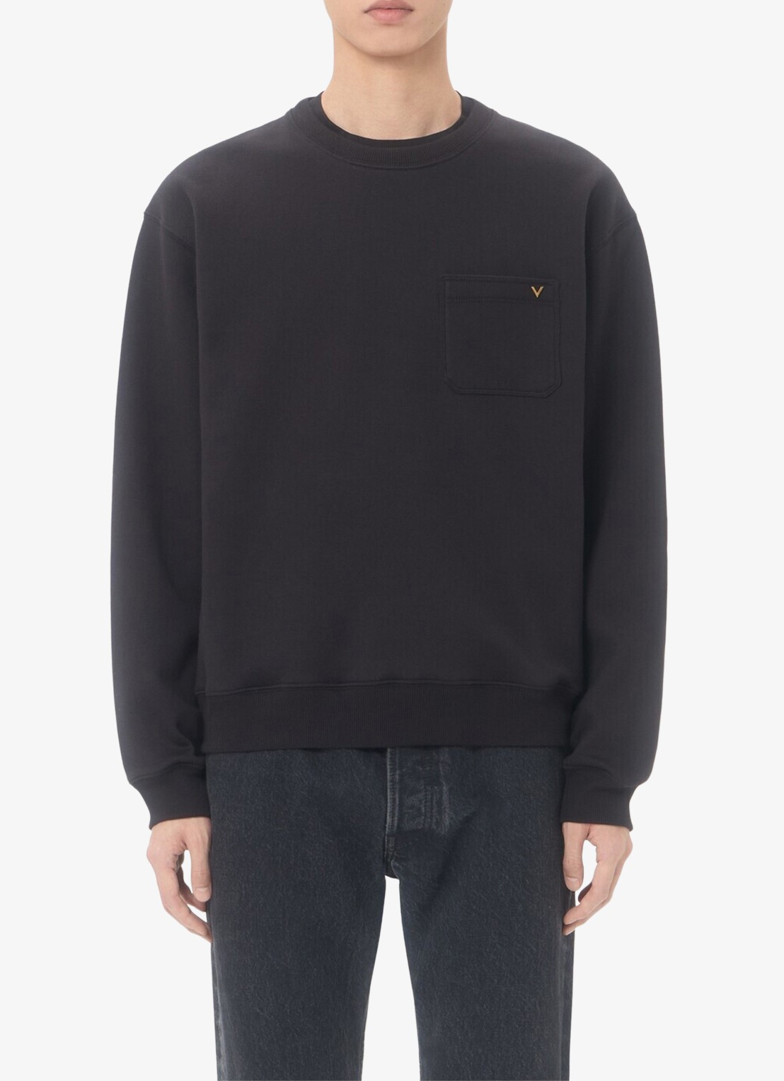 Valentino Garavani Sweater met borstzak - detail 4 zwart