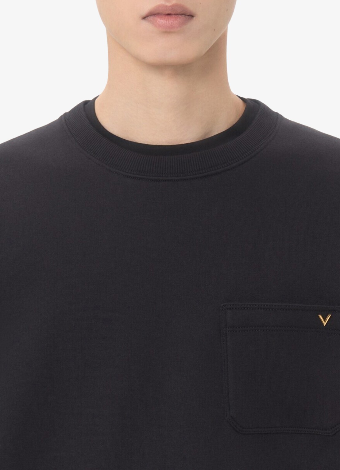 Valentino Garavani Sweater met borstzak - detail 6 zwart