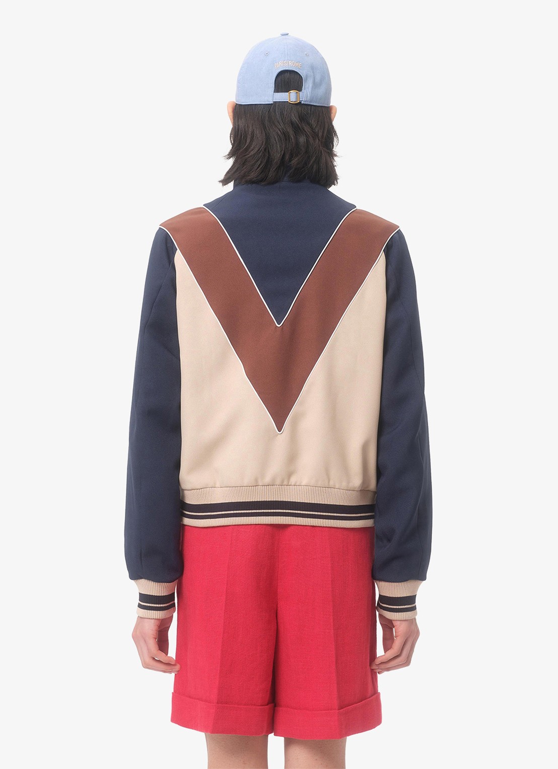 Valentino Garavani Sweatvest met steekzakken - achterkant 3 donkerblauw