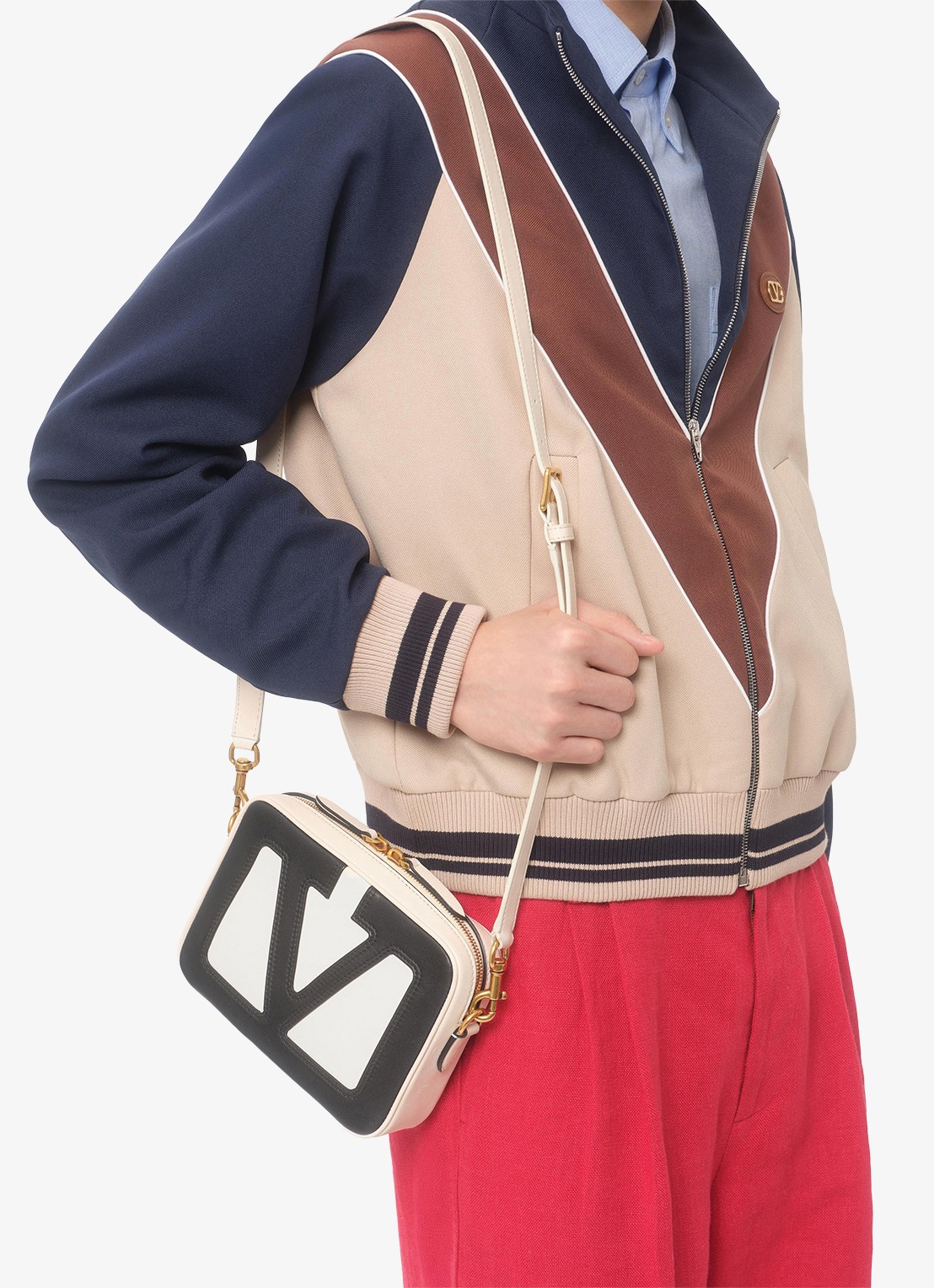 Valentino Garavani Sweatvest met steekzakken - detail 6 donkerblauw