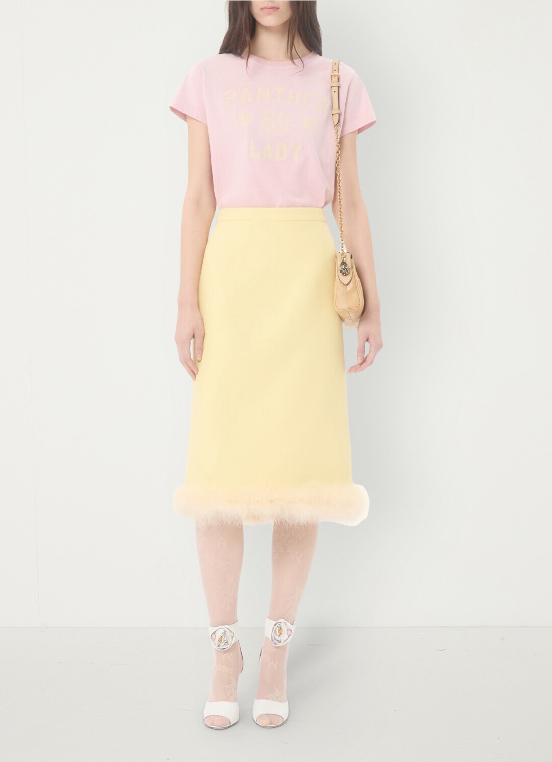 Valentino Garavani T-shirt met front- en backprint - voorkant 2 roze