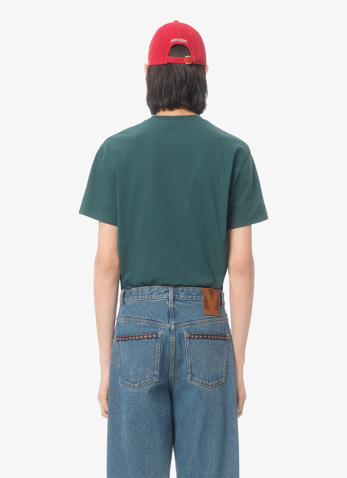 Valentino Garavani T-shirt met logo - achterkant groen