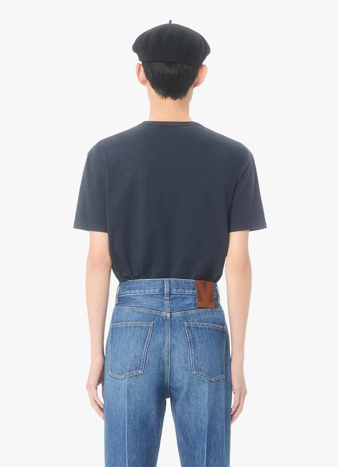Valentino Garavani T-shirt met logo - achterkant donkerblauw