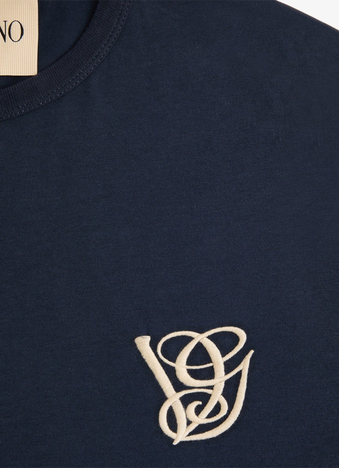 Valentino Garavani T-shirt met logo - detail 7 donkerblauw