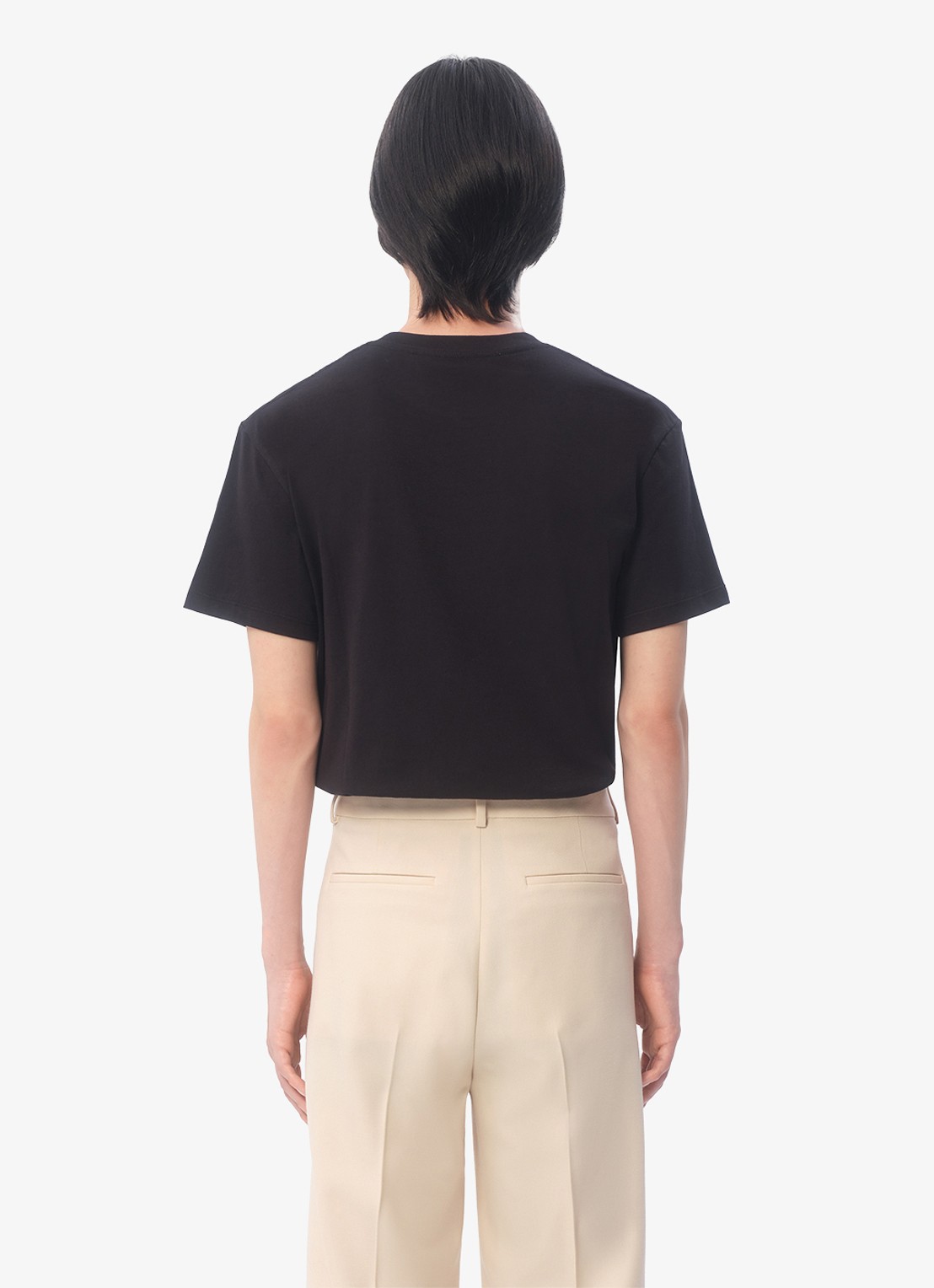 Valentino Garavani T-shirt met logoborduring - achterkant 3 zwart