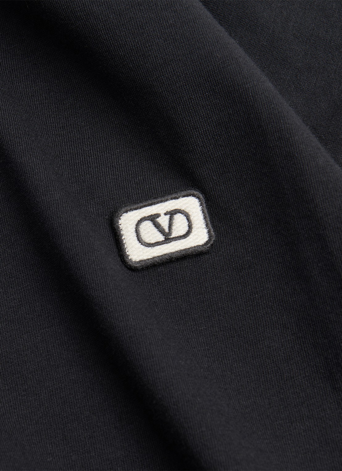Valentino Garavani T-shirt met logoborduring - detail 8 zwart