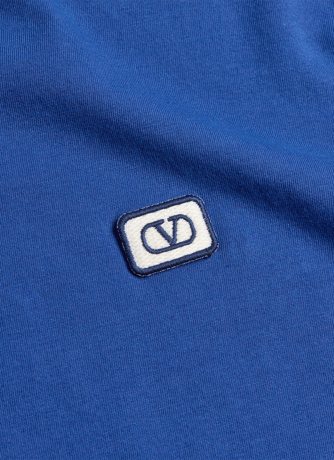 Valentino Garavani T-shirt met logoborduring - detail 8 blauw