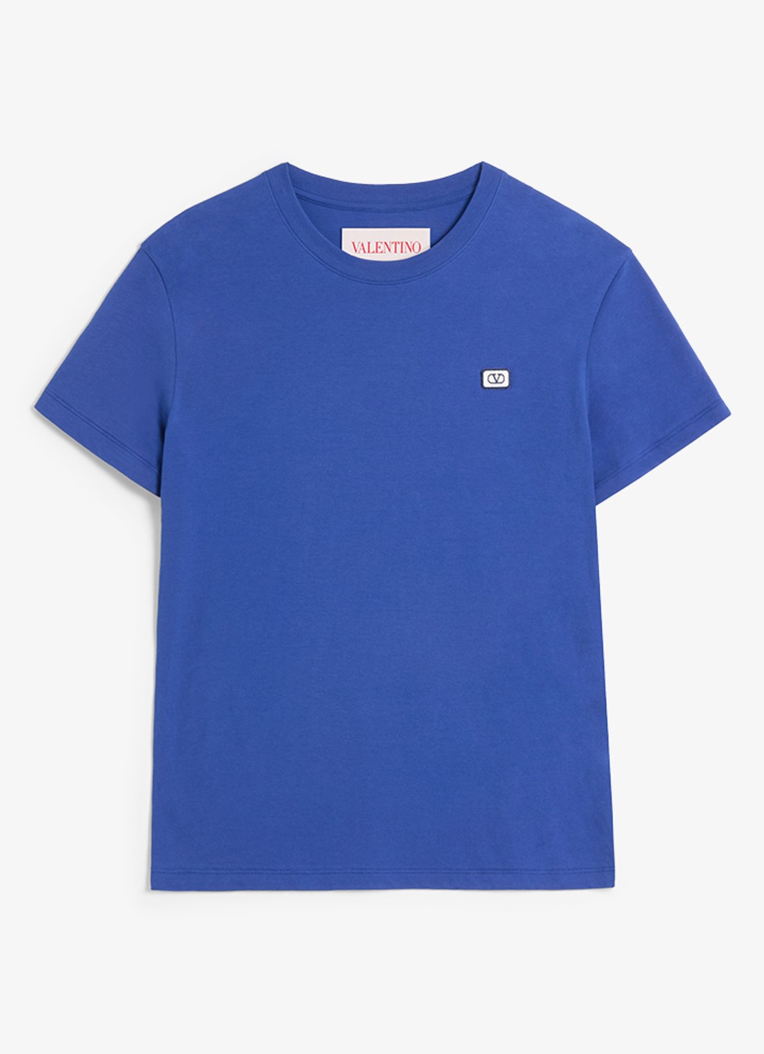 Valentino Garavani T-shirt met logoborduring - voorkant 2 blauw