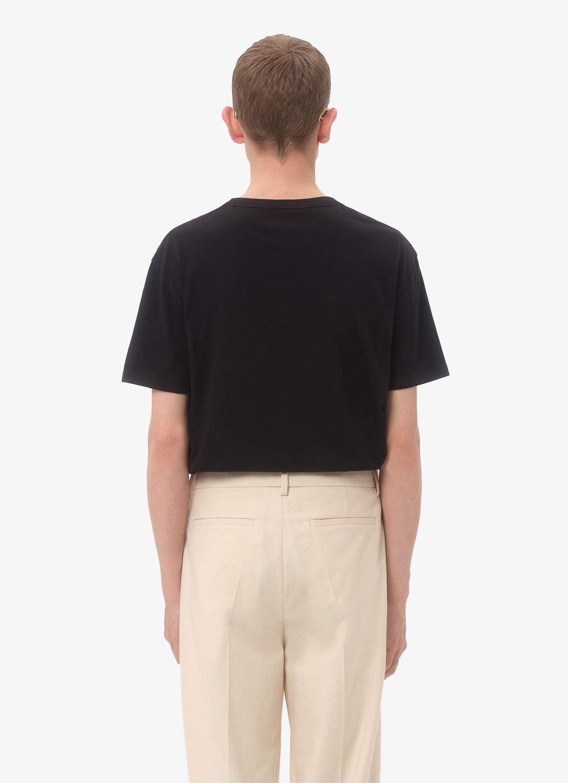 Valentino Garavani T-shirt met logoborduring - achterkant 8 zwart
