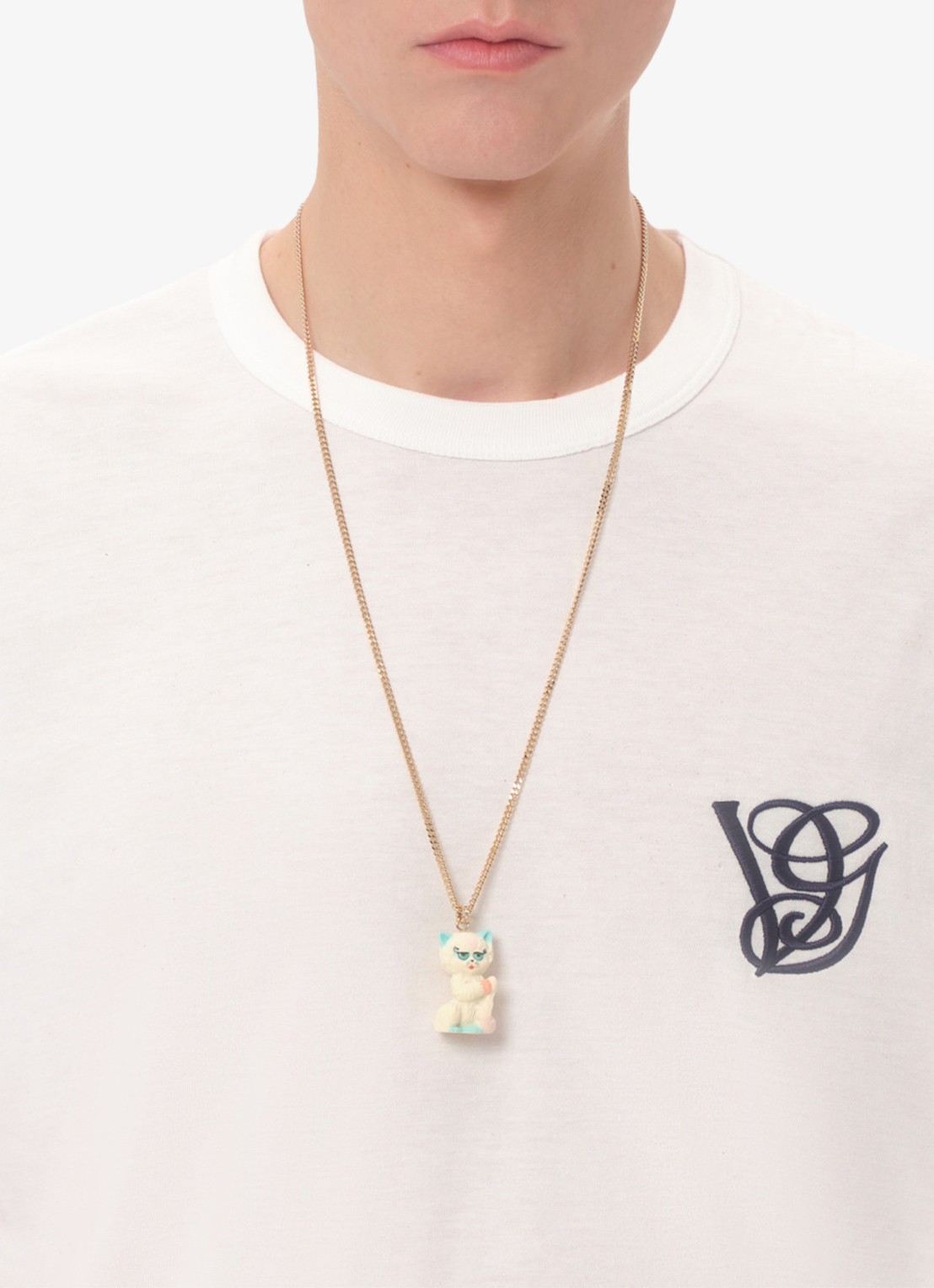 Valentino Garavani T-shirt met logoborduring - detail 6 wit