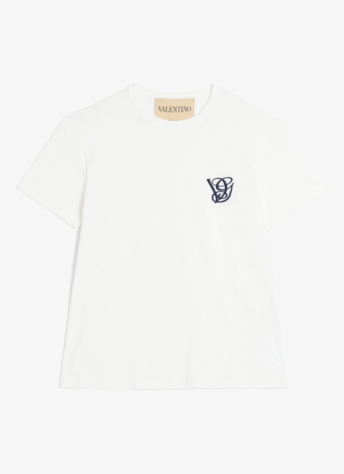 Valentino Garavani T-shirt met logoborduring - voorkant wit