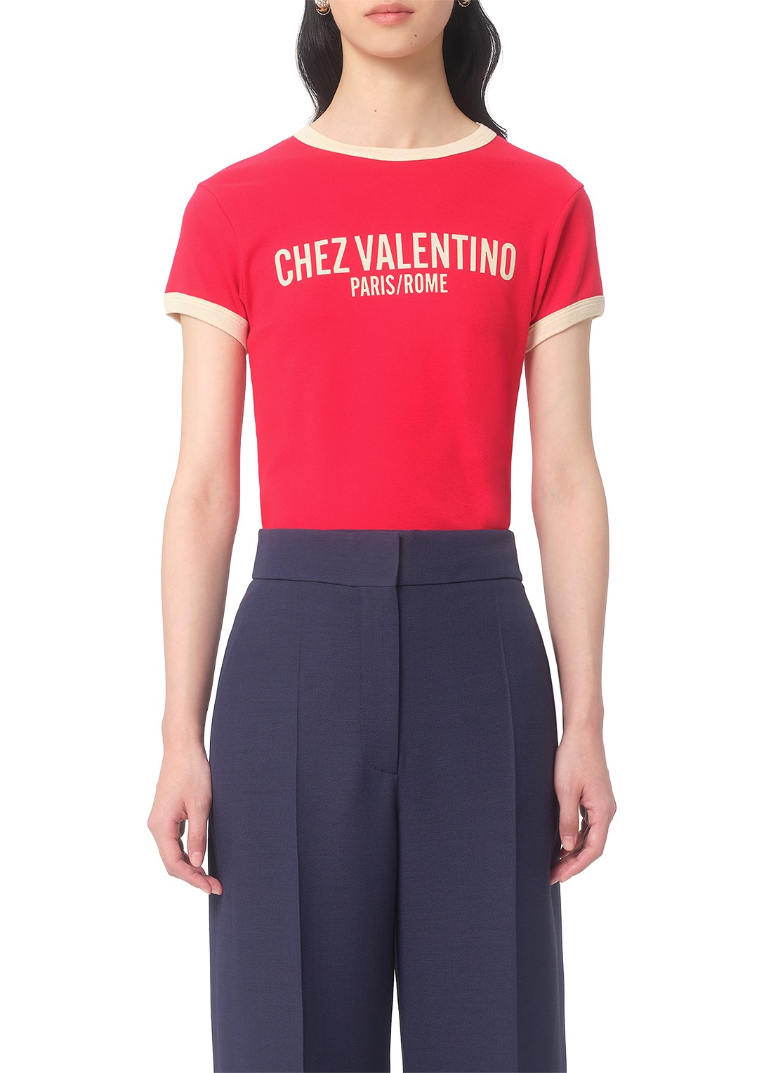 Valentino Garavani T-shirt met logoprint - detail 4 rood