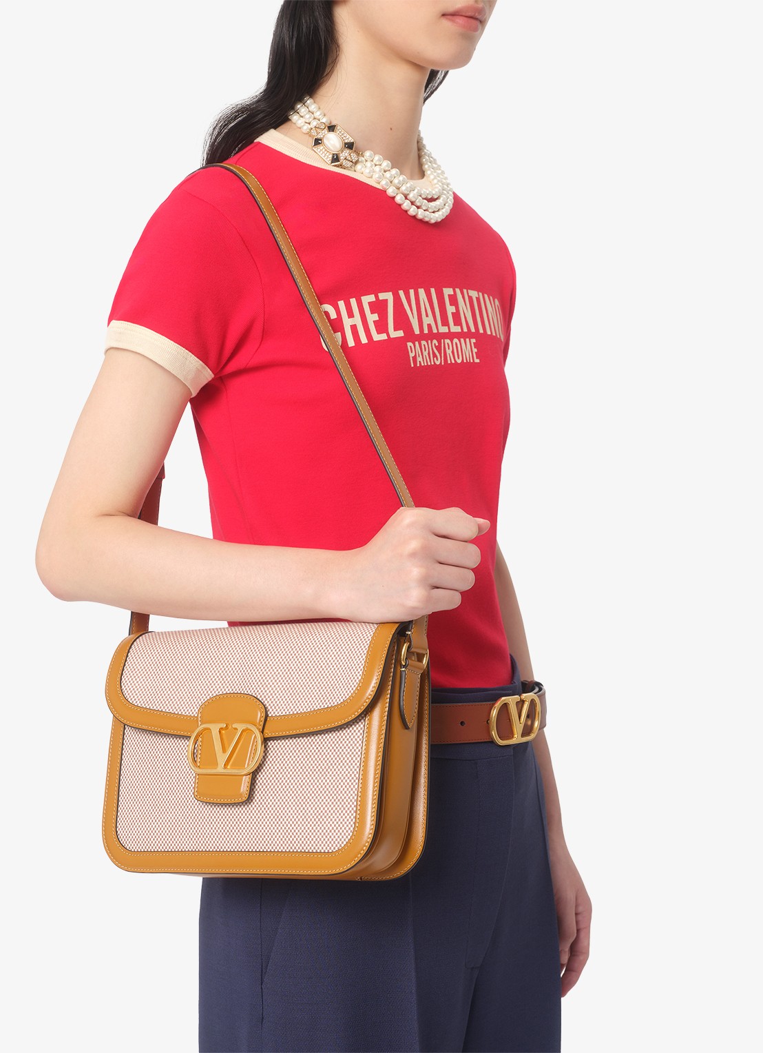 Valentino Garavani T-shirt met logoprint - detail 7 rood