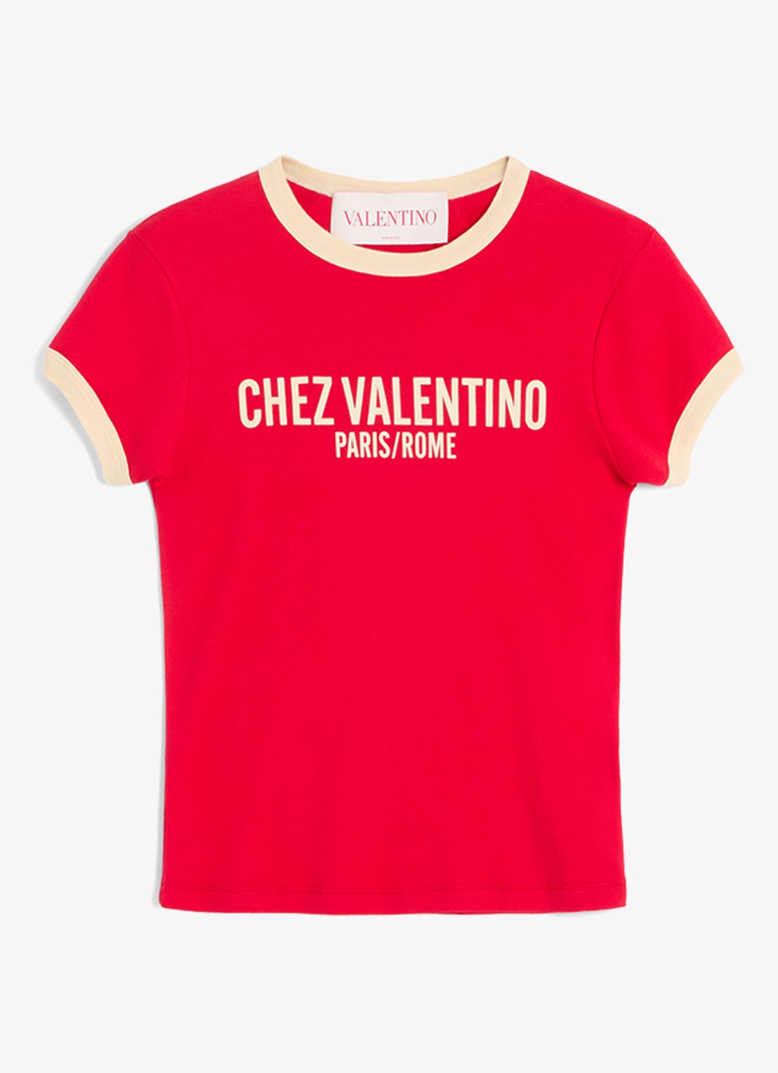 Valentino Garavani T-shirt met logoprint - voorkant 2 rood