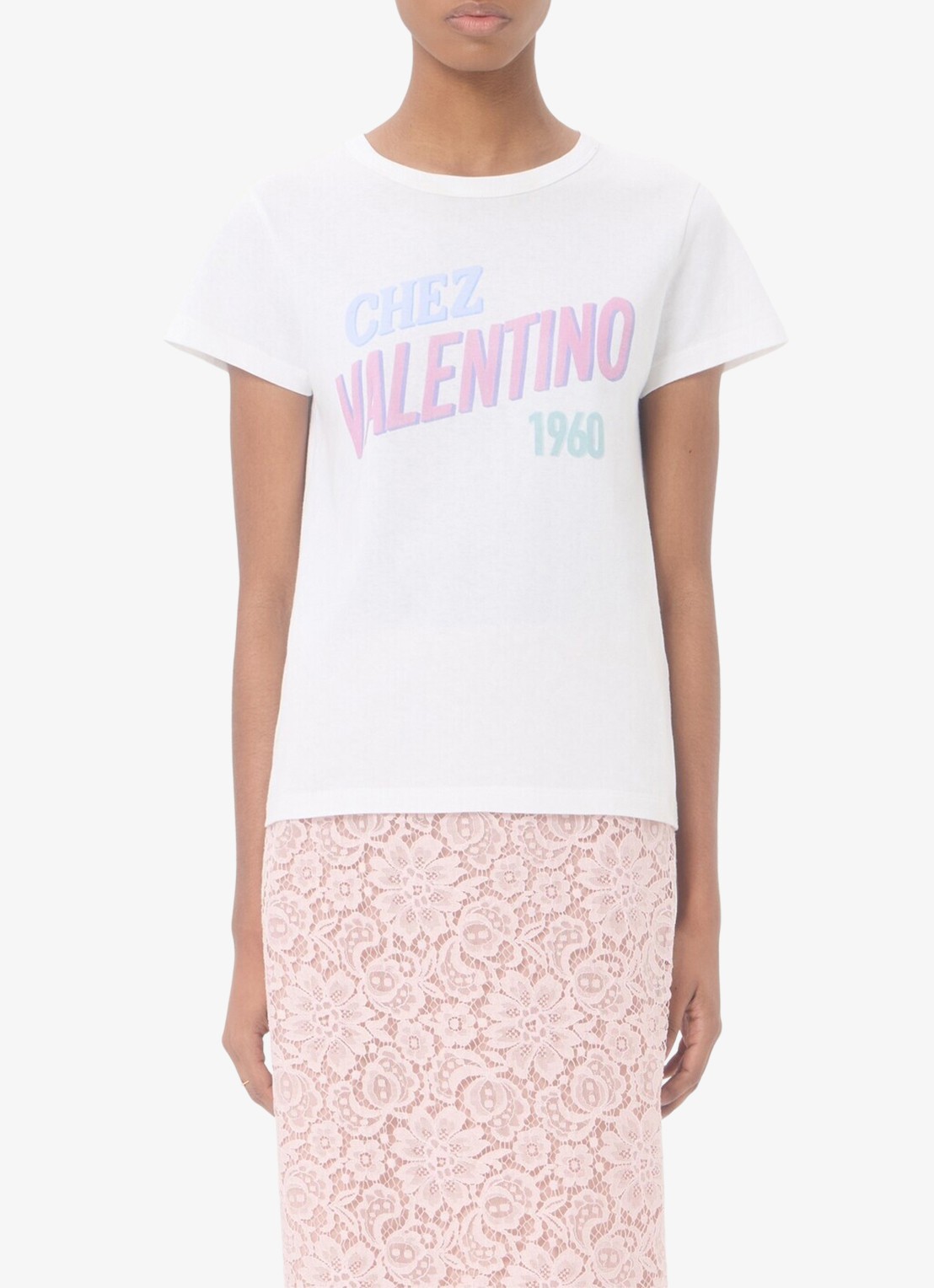 Valentino Garavani T-shirt met logoprint - detail 3 wit