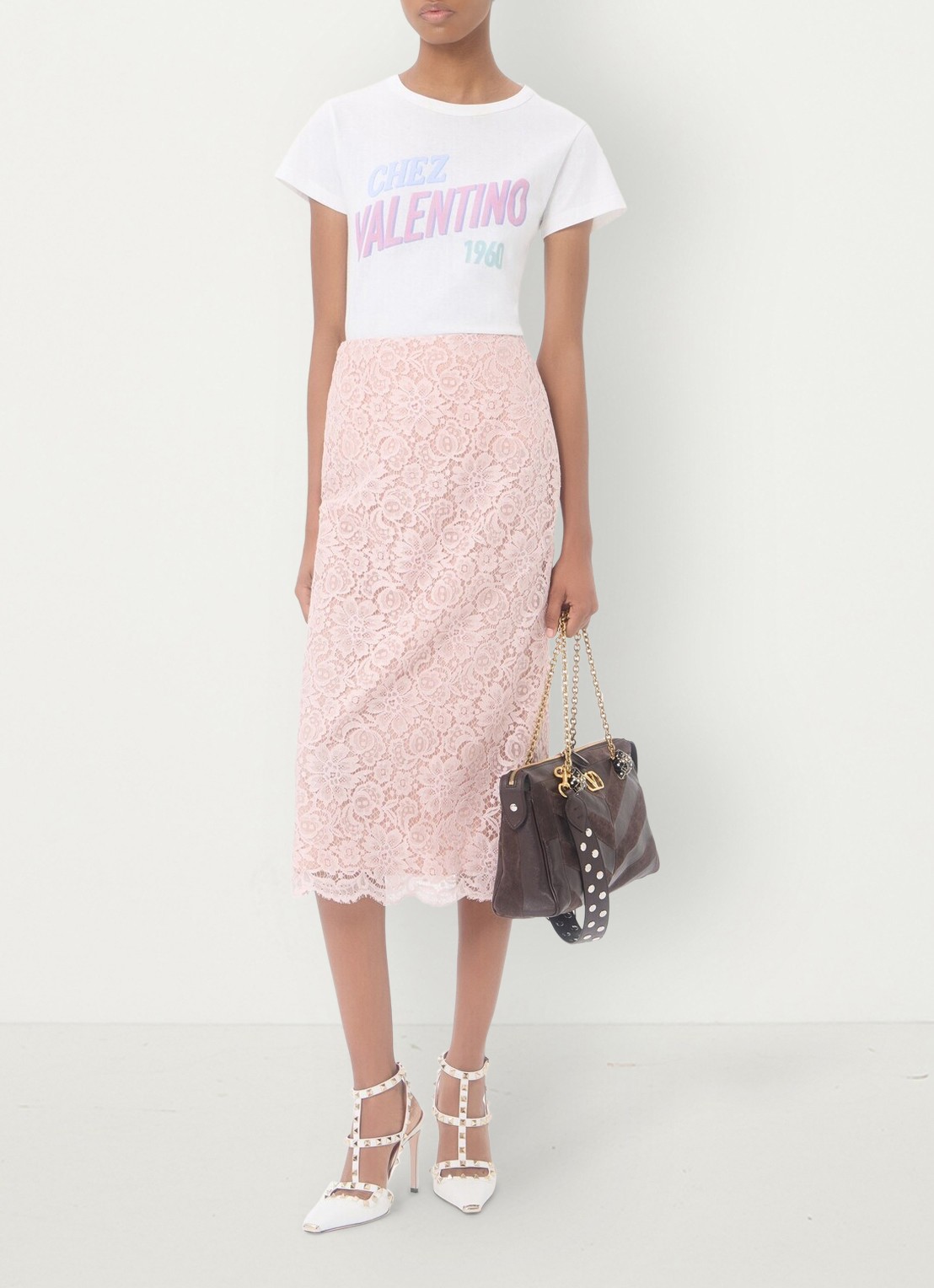Valentino Garavani T-shirt met logoprint - voorkant 2 wit